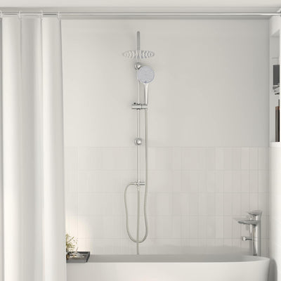 Vidaxx juego de ducha plateado 47 x 20 x 95 cm acero inoxidable