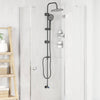 Vidaxx conjunto de ducha negro 47 x 20 x 95 cm acero inoxidable
