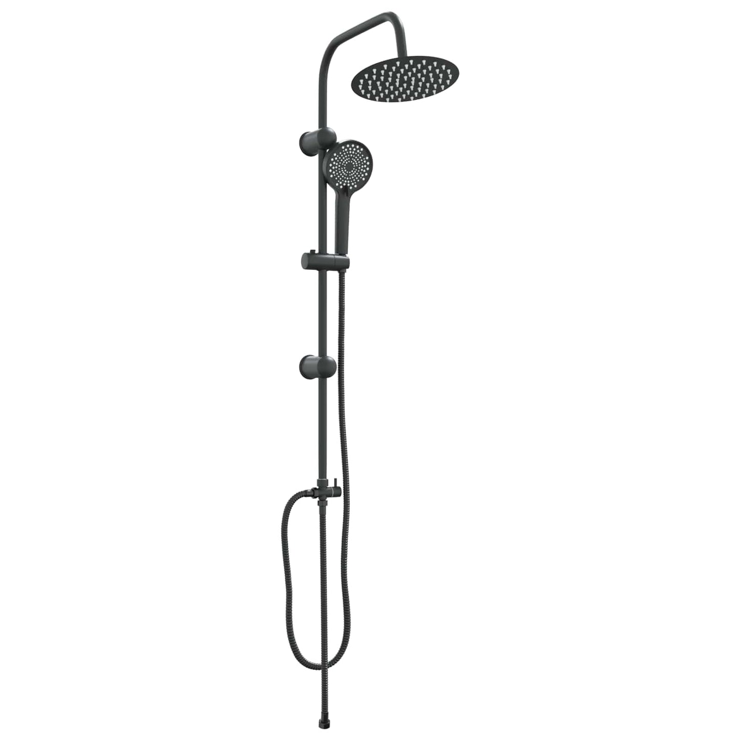 Vidaxx conjunto de ducha negro 47 x 20 x 95 cm acero inoxidable