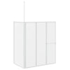 Vidaxl bad scheidingswand mat 120 x 70 x 137 cm aluminium