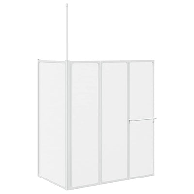 Vidaxx mampara de baño mate 120 x 70 x 137 cm aluminio