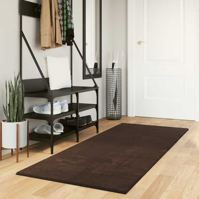 Vidaxx alfombras rectangulares huarte marrón 200 x 80 cm poliéster
