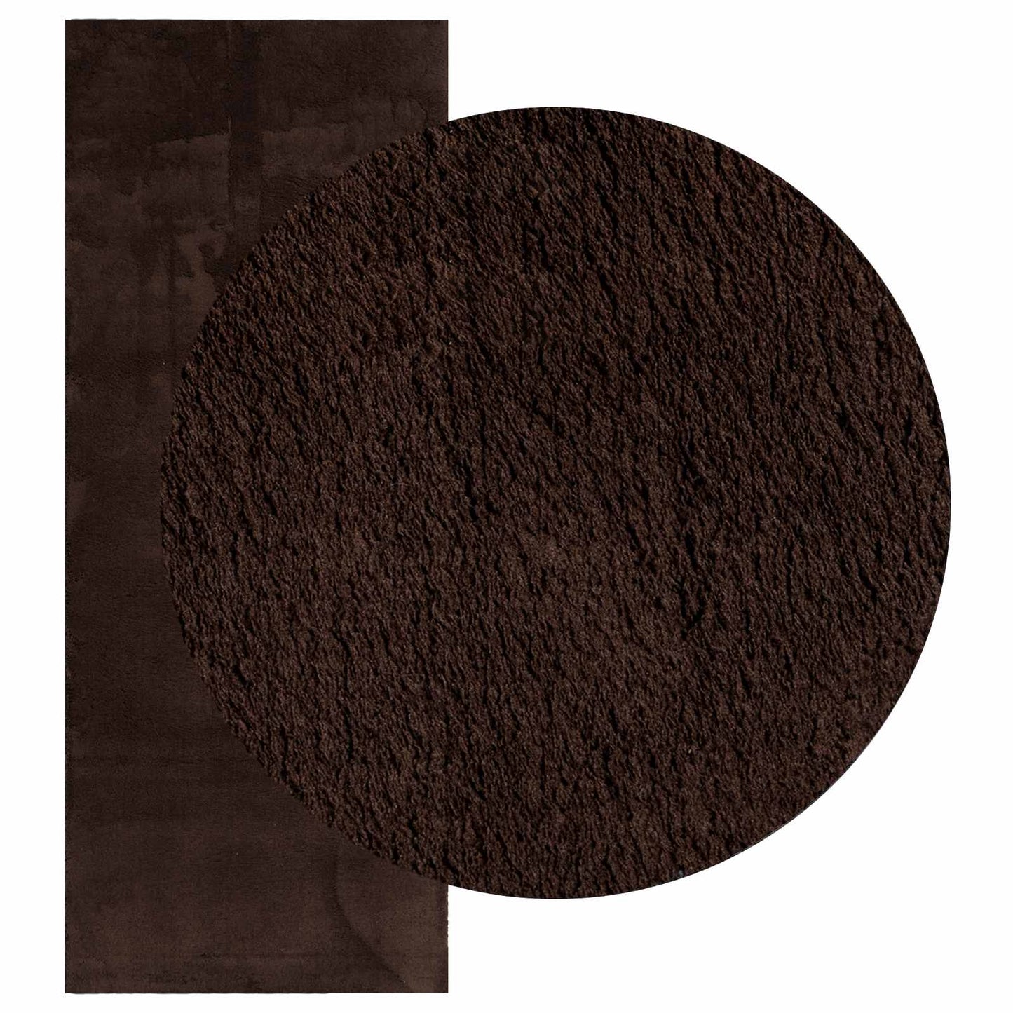 Vidaxl vloerkleden rechthoekig huarte bruin 200 x 80 cm polyester