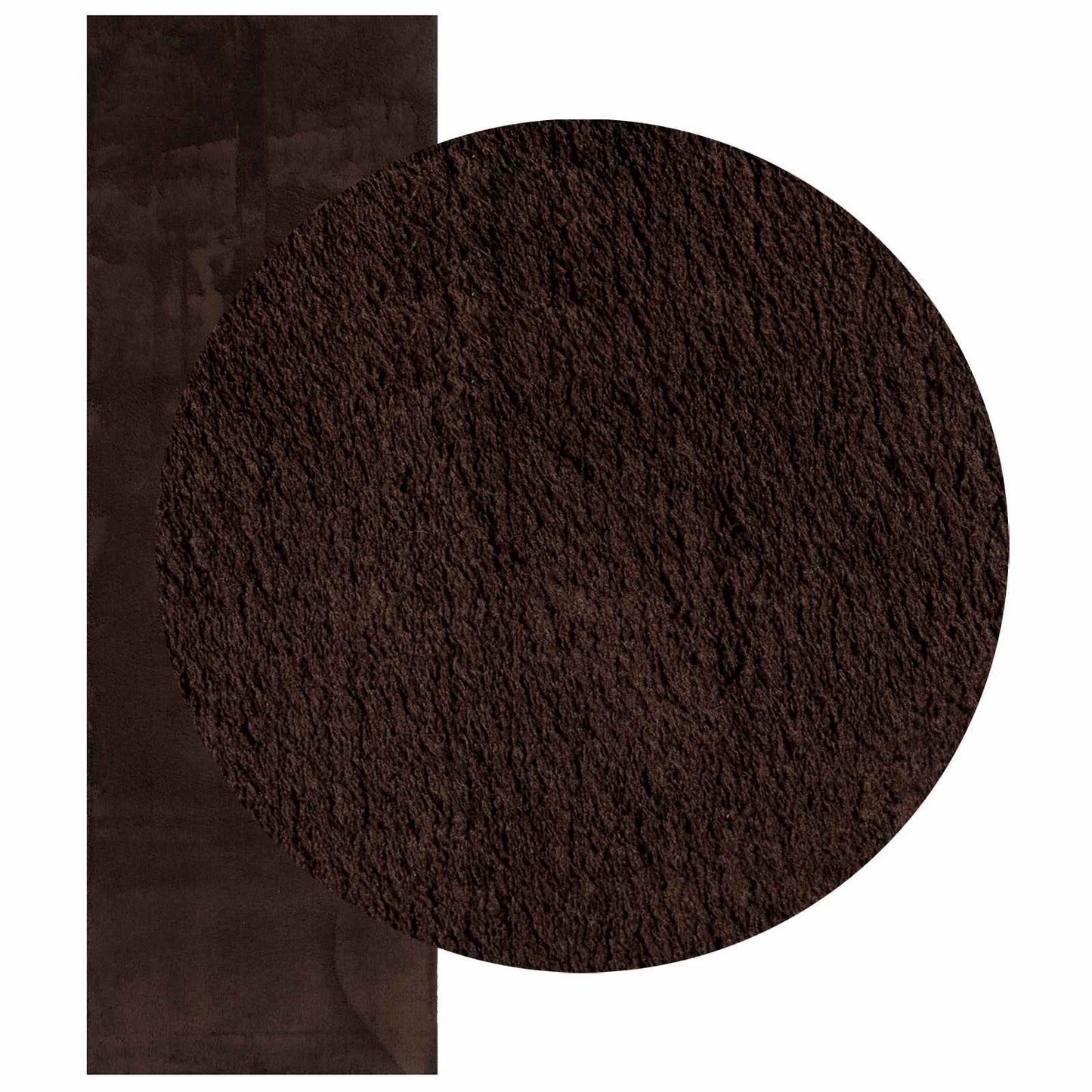 Vidaxl vloerkleden rechthoekig huarte bruin 250 x 80 cm polyester