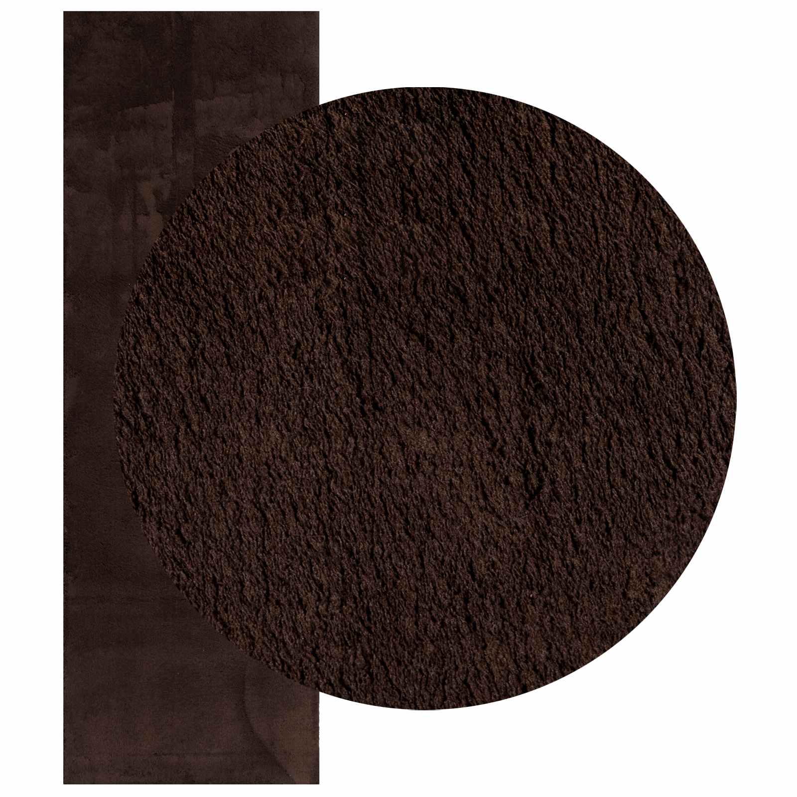 Vidaxl vloerkleden rechthoekig huarte bruin 250 x 80 cm polyester