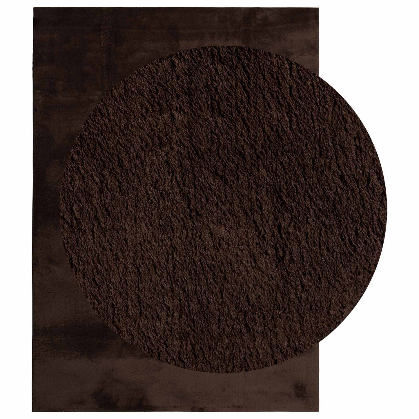 Vidaxl vloerkleden rechthoekig huarte bruin 170 x 120 cm polyester