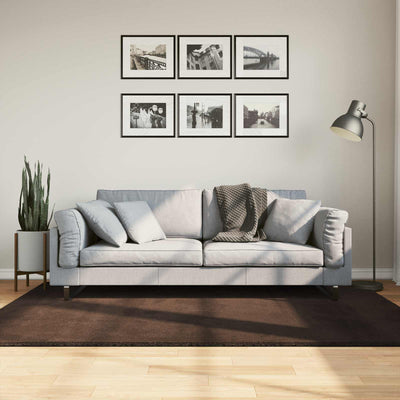 Vidaxx alfombras rectangulares huarte marrón 200 x 140 cm poliéster