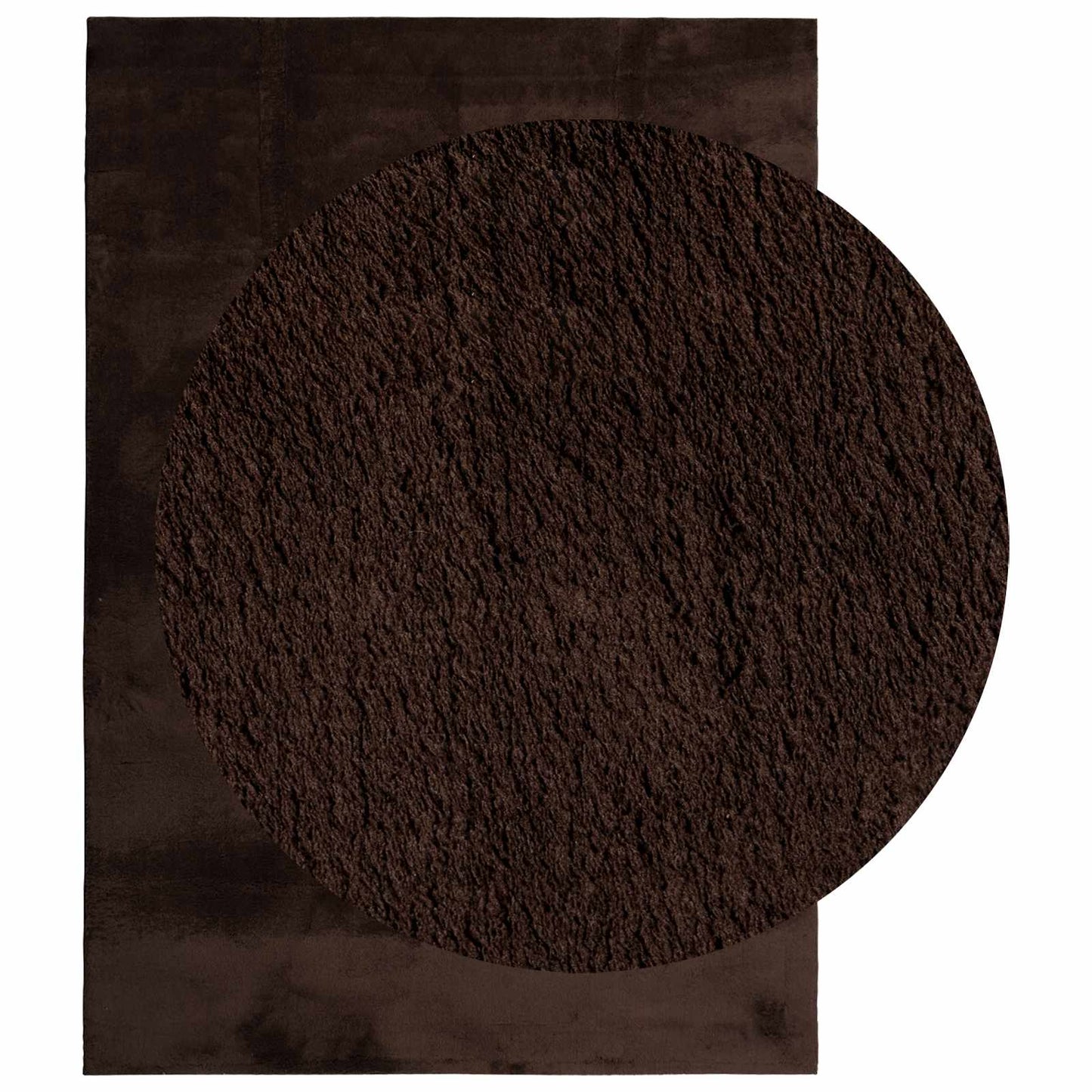 Vidaxl vloerkleden rechthoekig huarte bruin 230 x 160 cm polyester