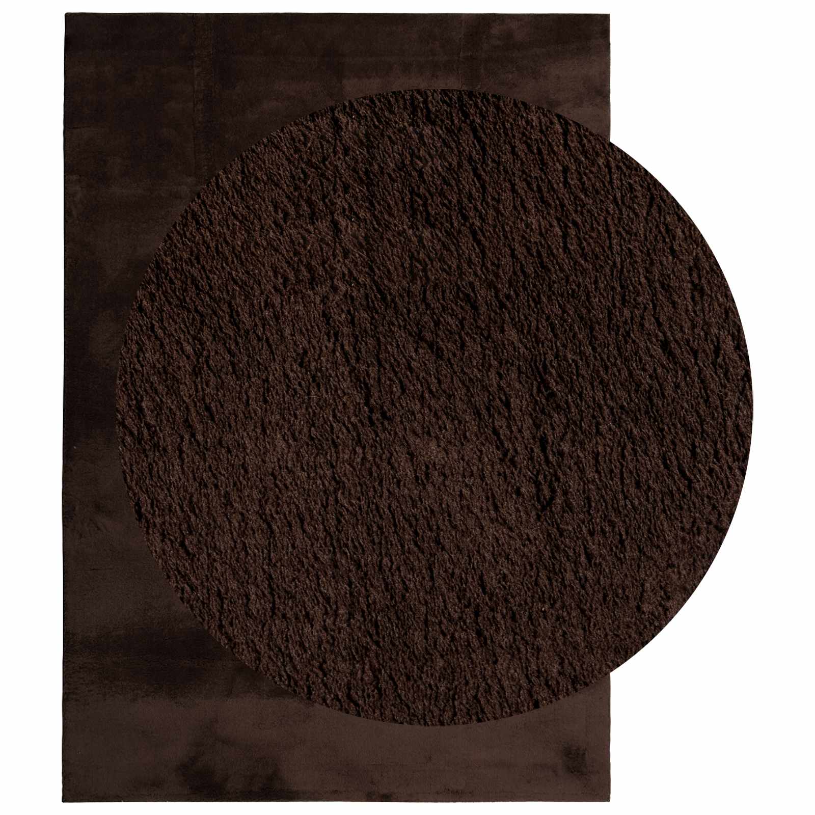 Vidaxl vloerkleden rechthoekig huarte bruin 230 x 160 cm polyester