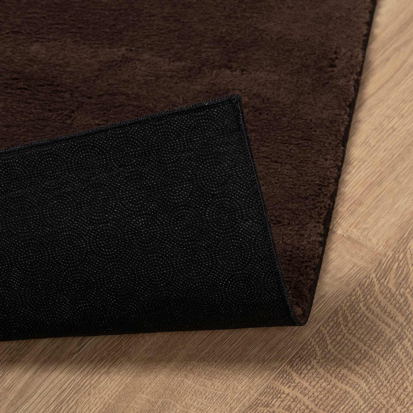 Vidaxl vloerkleden vierkant huarte bruin 240 x 240 cm polyester