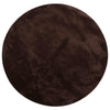 Vidaxl vloerkleden rond huarte bruin ø 80 cm polyester