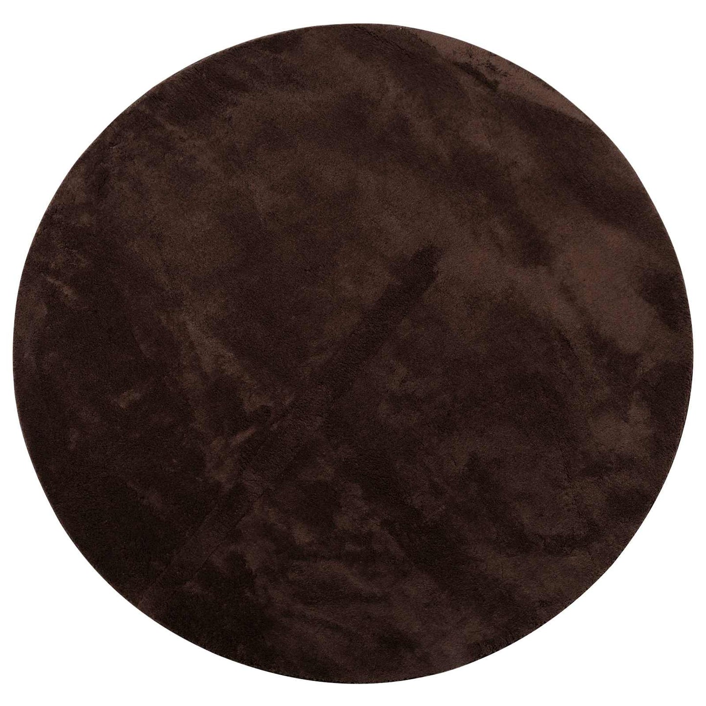 Vidaxl vloerkleden rond huarte bruin ø 80 cm polyester
