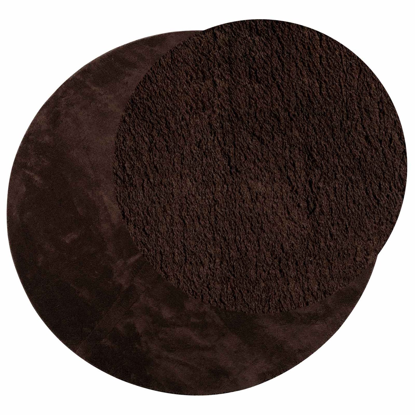 Vidaxl vloerkleden rond huarte bruin ø 120 cm polyester