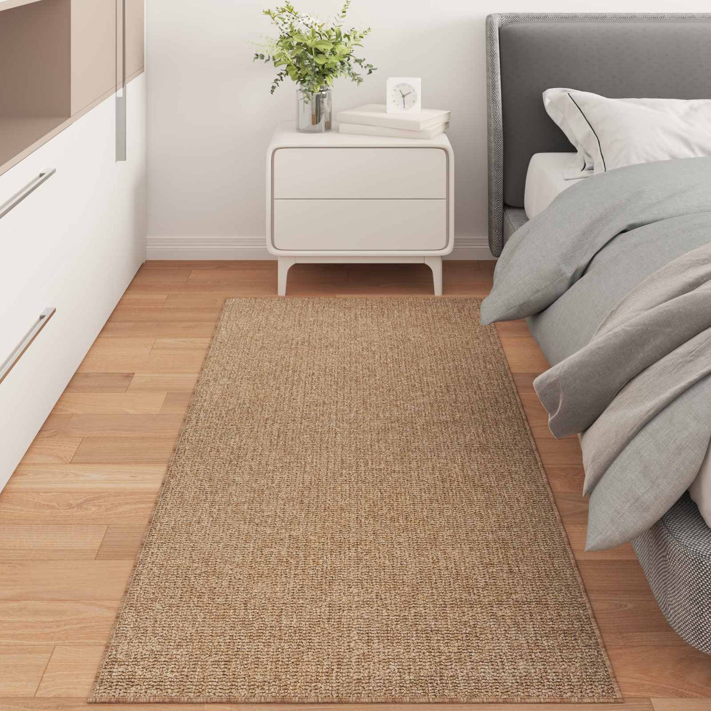 Vidaxl vloerkleden rechthoekig huarte naturel 150 x 80 cm polyester