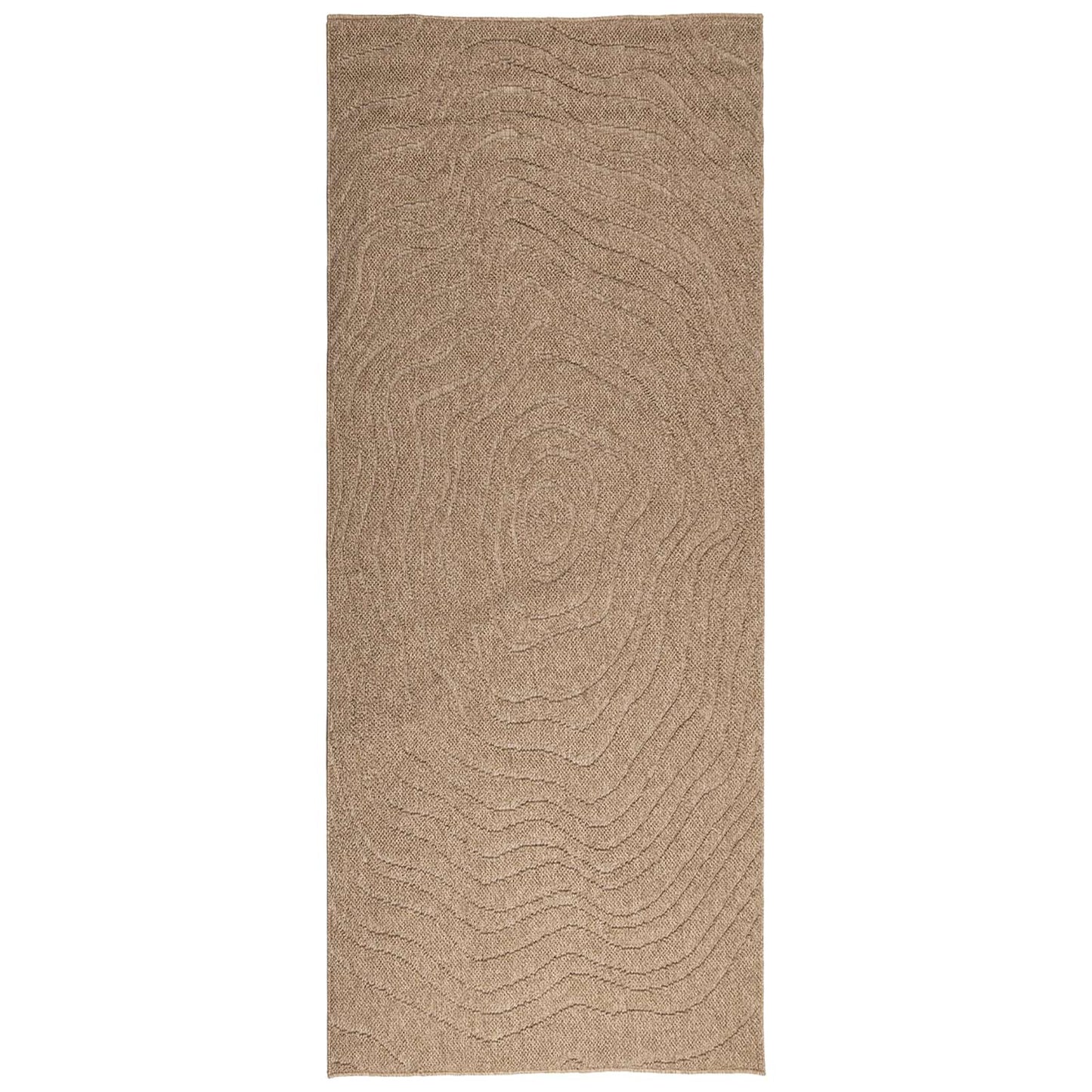Vidaxl vloerkleden moiré huarte naturel 200 x 80 cm polyester