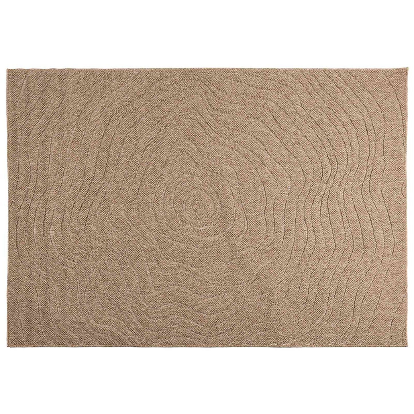 Vidaxl vloerkleden moiré huarte naturel 170 x 120 cm polyester