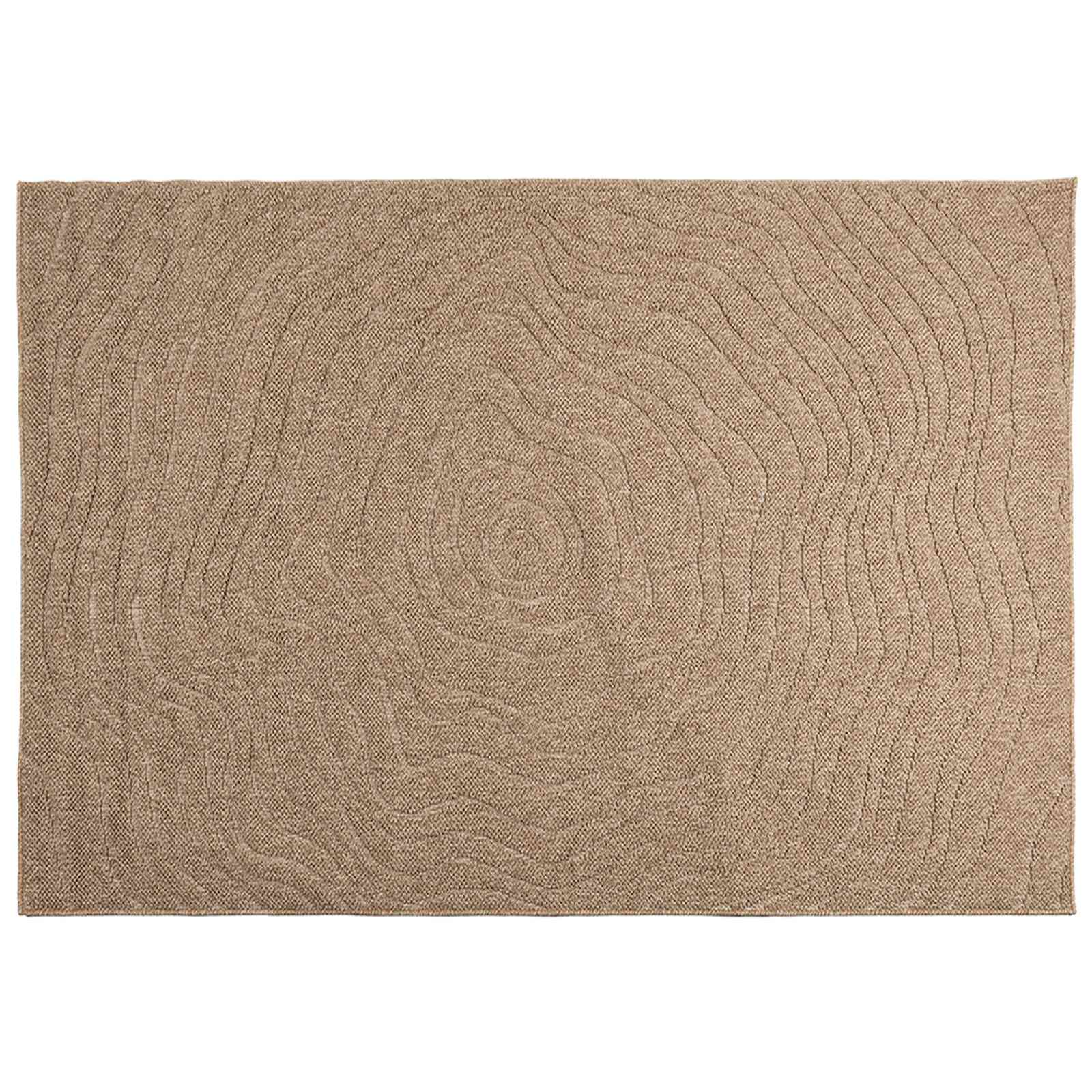 Vidaxl vloerkleden moiré huarte naturel 170 x 120 cm polyester