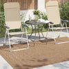 Vidaxl vloerkleden moiré huarte naturel 230 x 160 cm polyester