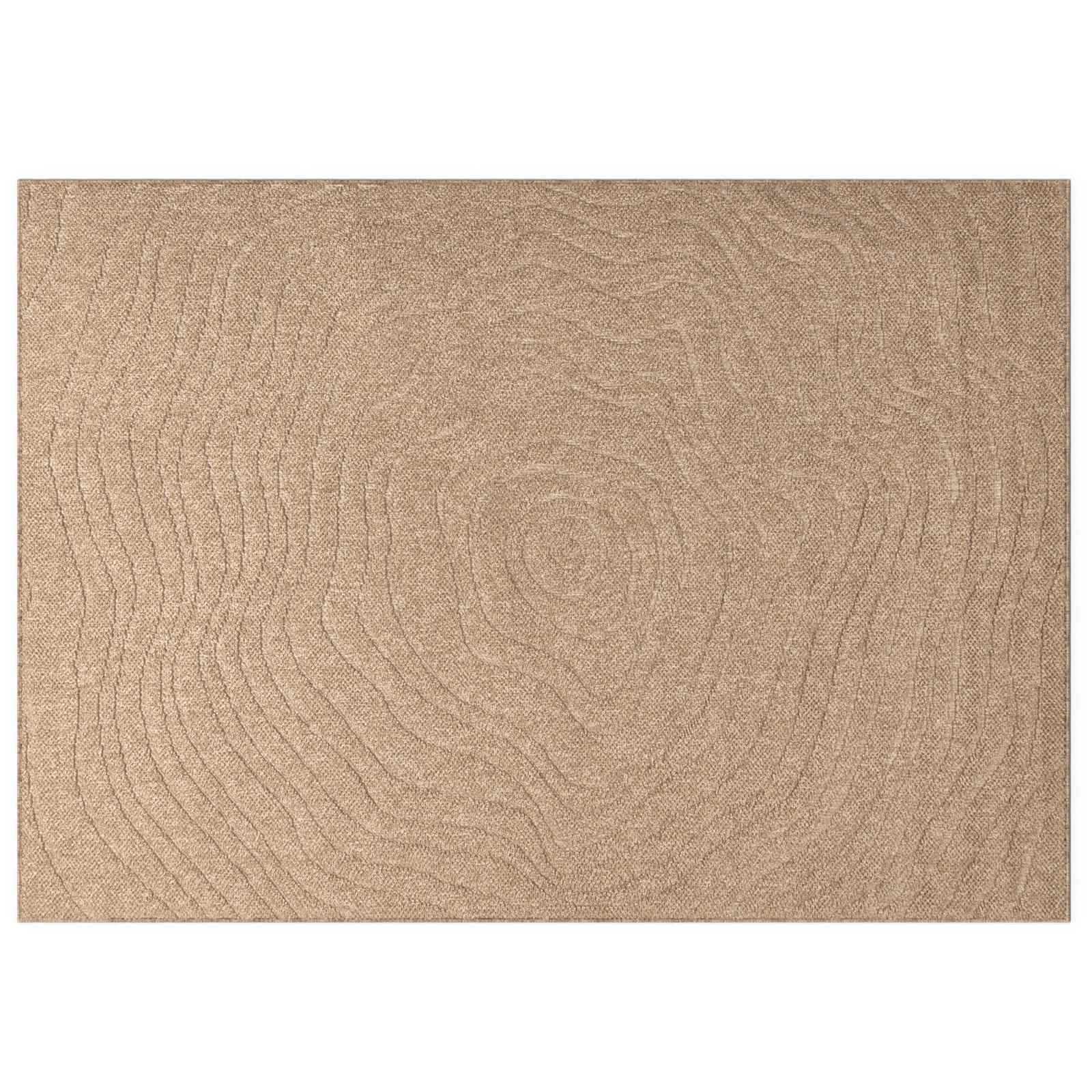 Vidaxl vloerkleden moiré huarte naturel 280 x 200 cm polyester