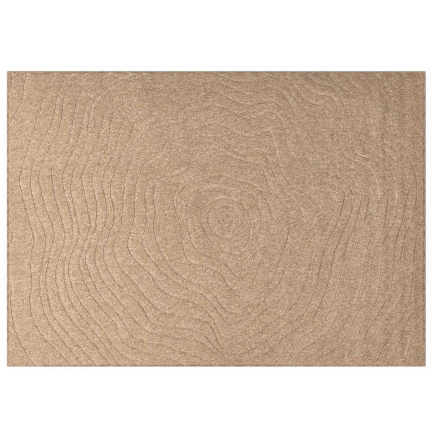 Vidaxl vloerkleden moiré huarte naturel 340 x 240 cm polyester
