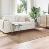 Vidaxl vloerkleden moiré vierkant huarte naturel 120 x 120 cm