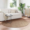 Vidaxl vloerkleden rond moiré huarte naturel ø 200 cm polyester