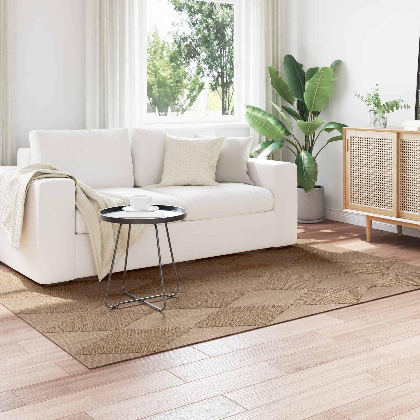 Vidaxl vloerkleden rechthoekig huarte naturel 230 x 160 cm polyester