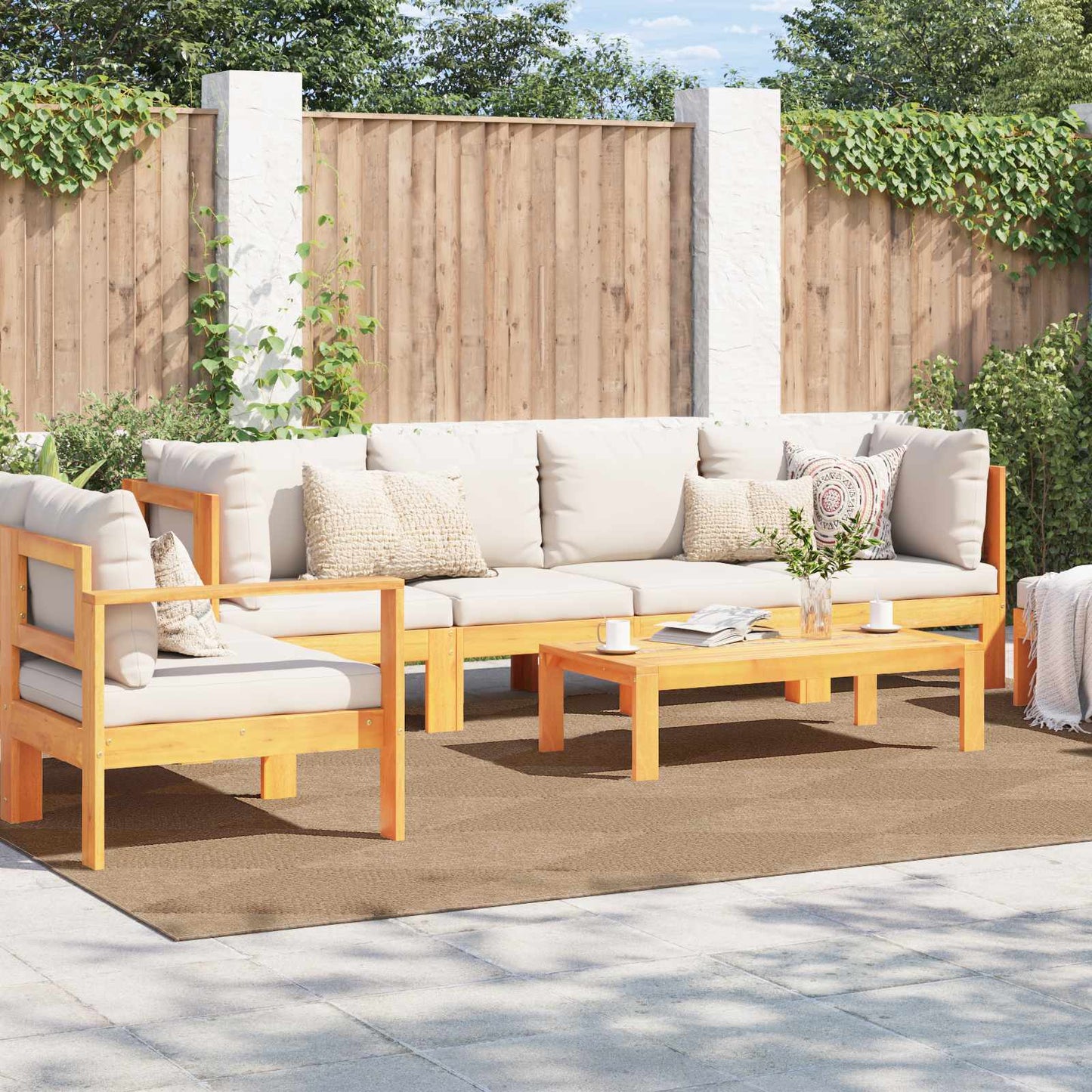 Vidaxl vloerkleden rechthoekig huarte naturel 340 x 240 cm polyester