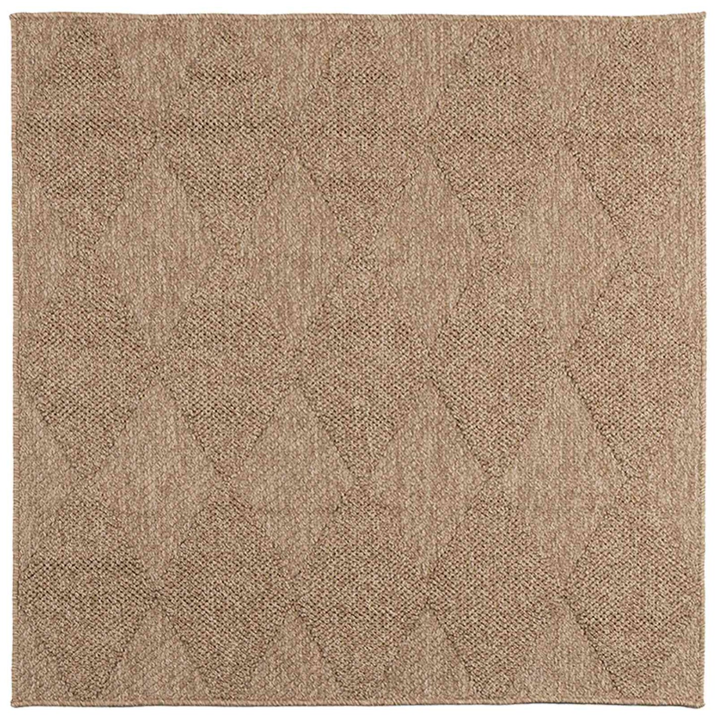 Vidaxl vloerkleden vierkant huarte naturel 120 x 120 cm polyester