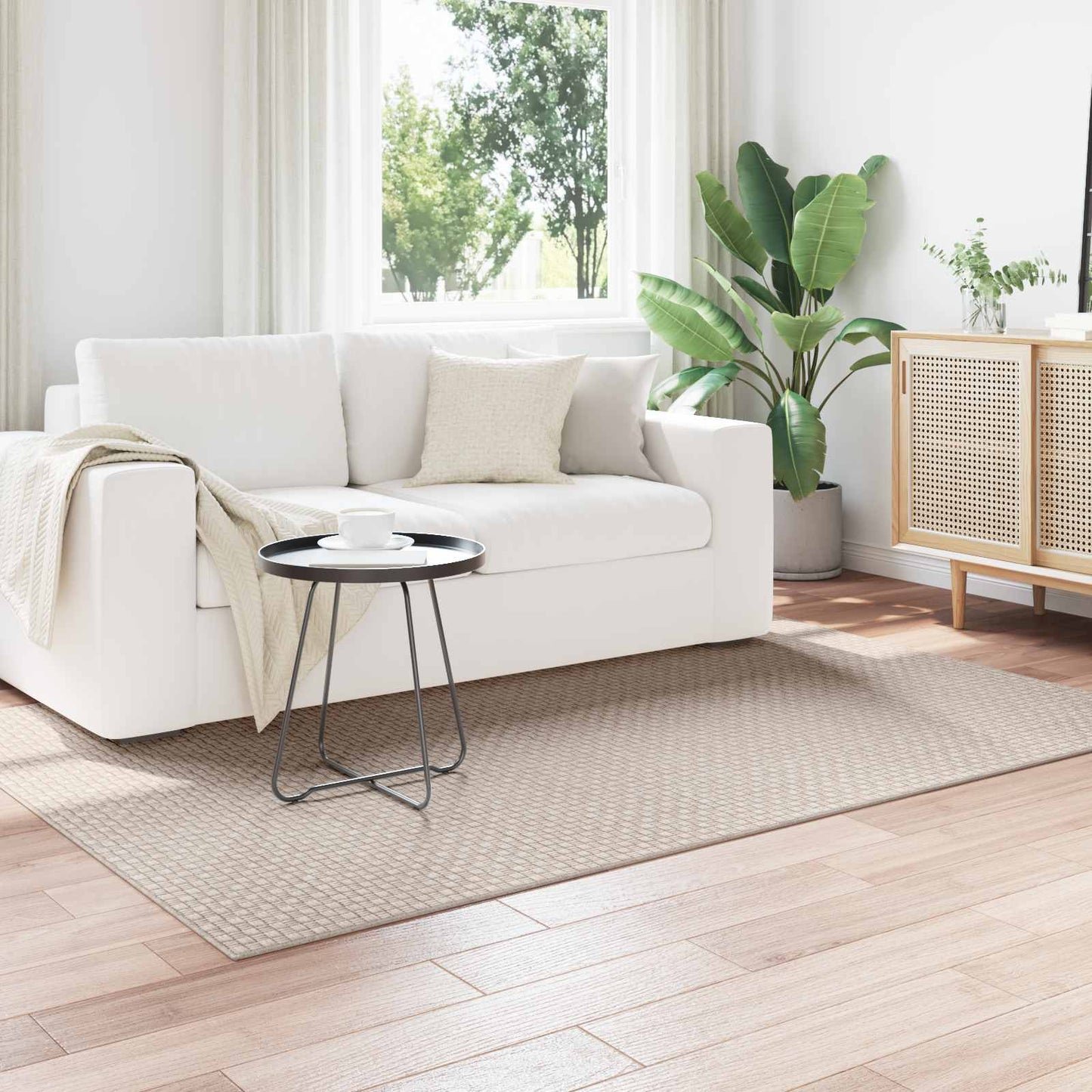 Vidaxx alfombras rectangulares huarte crema 230 x 160 cm poliéster