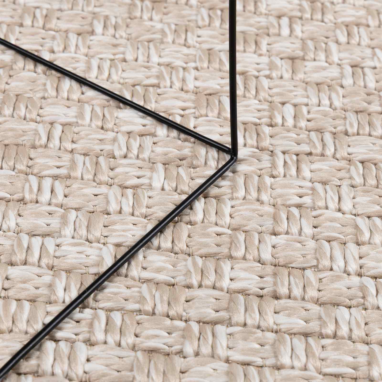 Vidaxl vloerkleden rond huarte crème ø 160 cm polyester