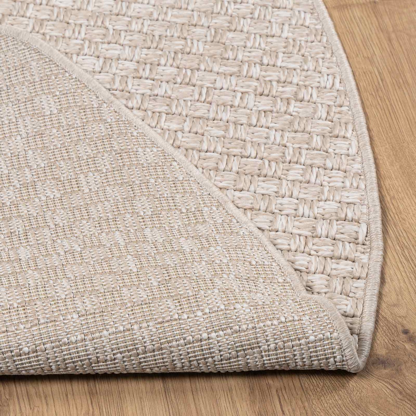 Vidaxl vloerkleden rond huarte crème ø 200 cm polyester