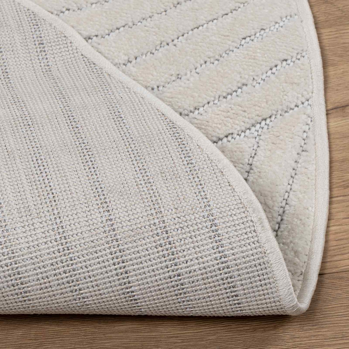 Vidaxl vloerkleden rond huarte crème ø 120 cm polyester