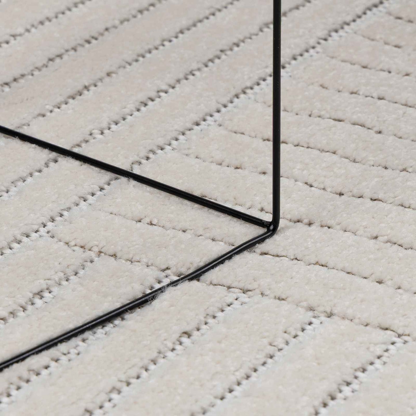 Vidaxl vloerkleden rond huarte crème ø 160 cm polyester