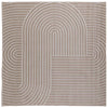 Vidaxl vloerkleden vierkant huarte beige 200 x 200 cm polyester