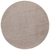 Vidaxl vloerkleden rond huarte beige ø 160 cm polyester
