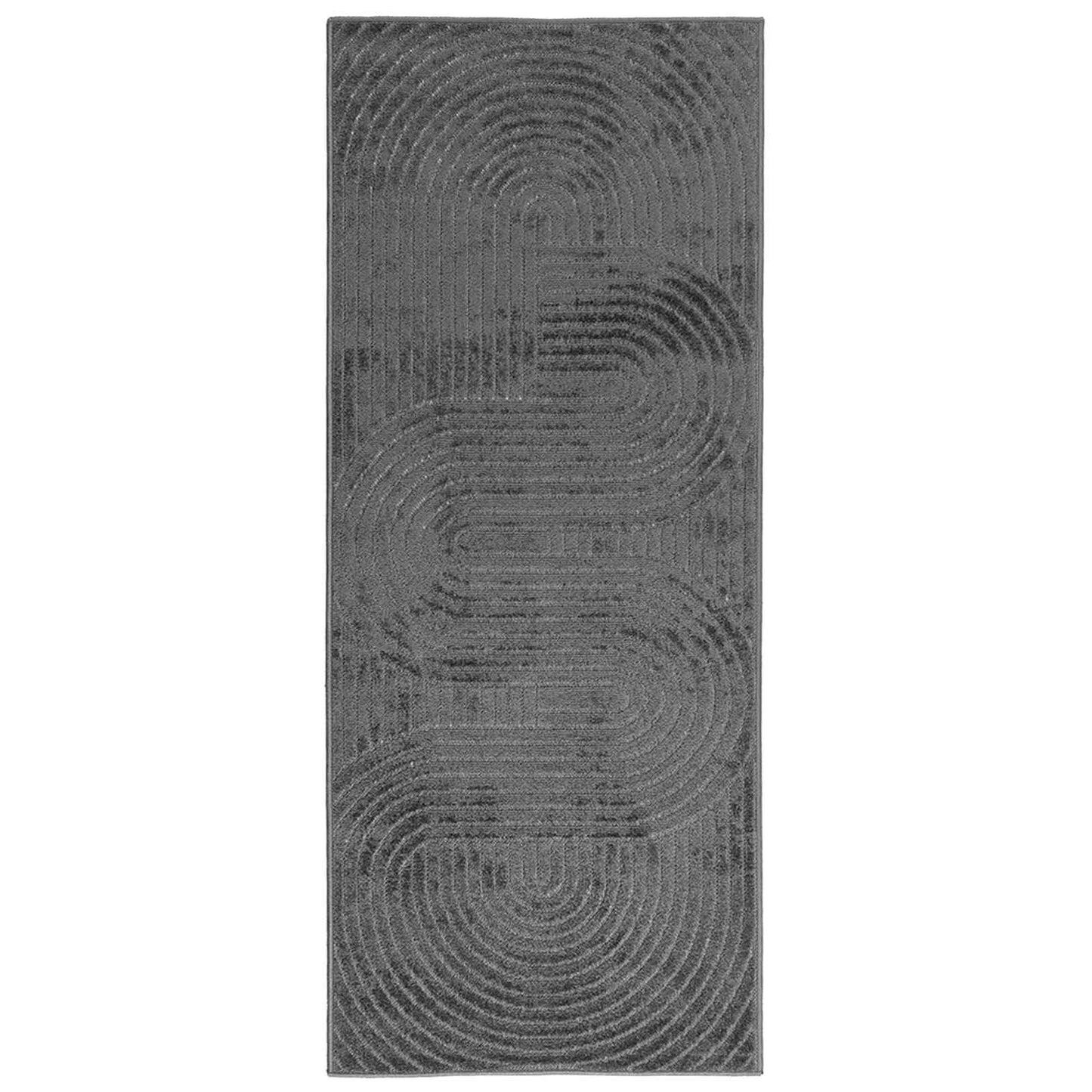 Vidaxl vloerkleden rechthoekig huarte antraciet 200 x 80 cm polyester