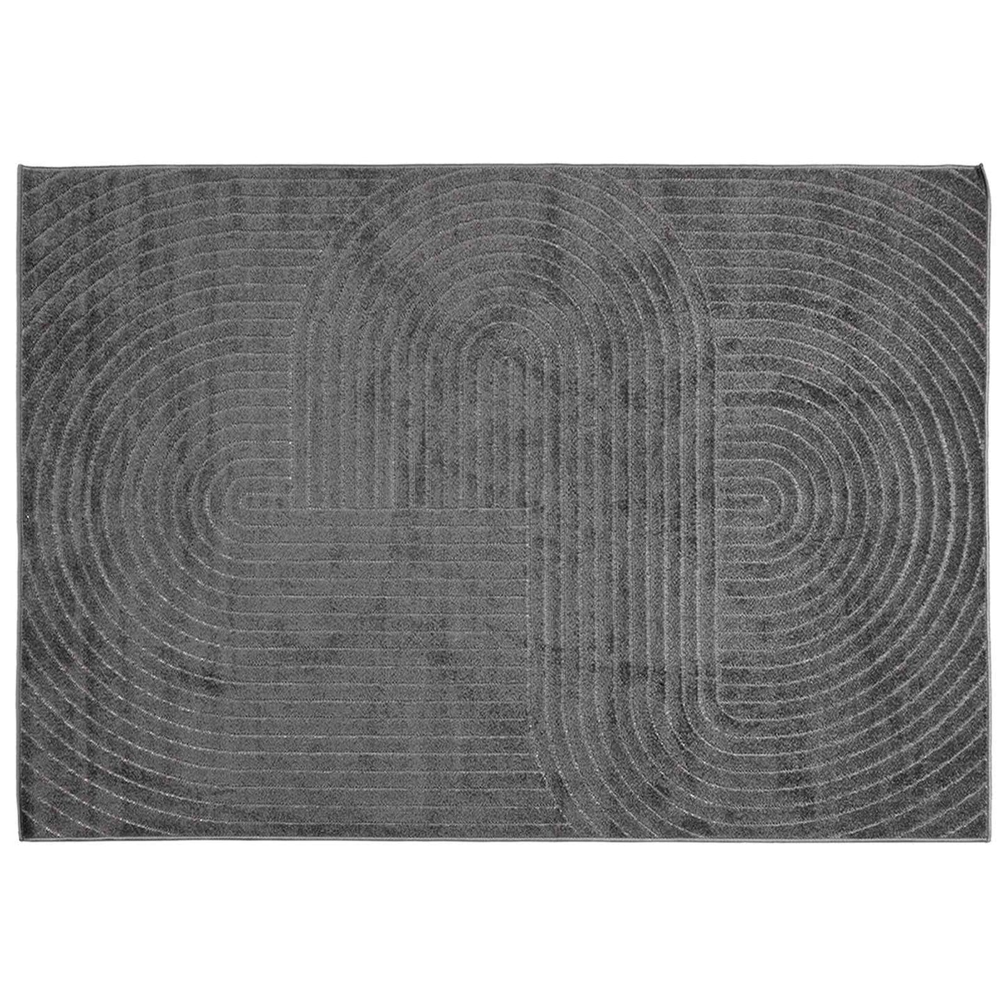 Vidaxl vloerkleden rechthoekig huarte antraciet 230 x 160 cm polyester