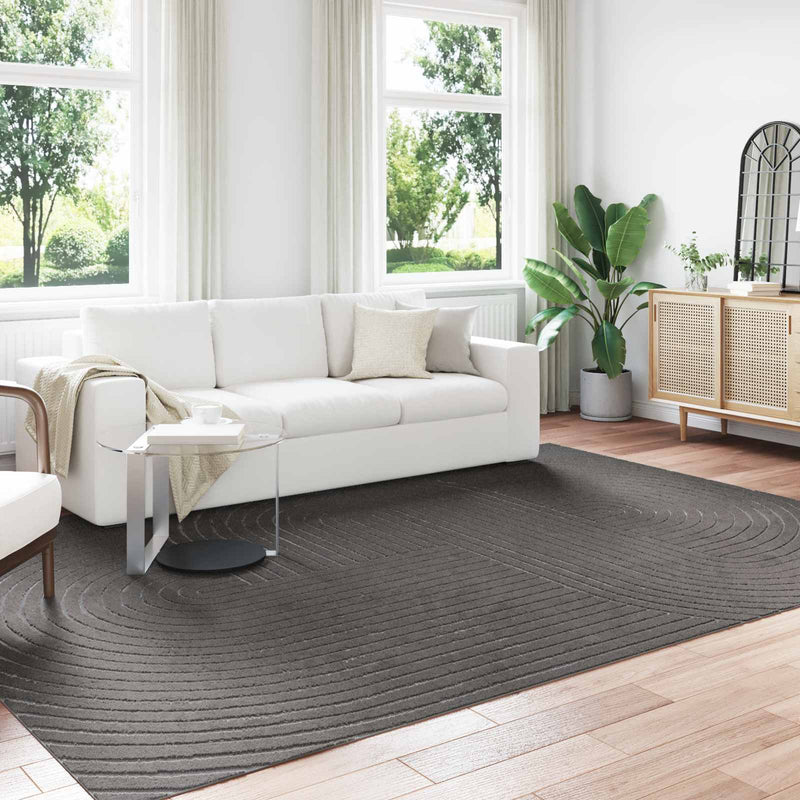 Vidaxl vloerkleden rechthoekig huarte antraciet 280 x 200 cm polyester