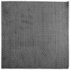 Vidaxl vloerkleden vierkant huarte antraciet 120 x 120 cm polyester