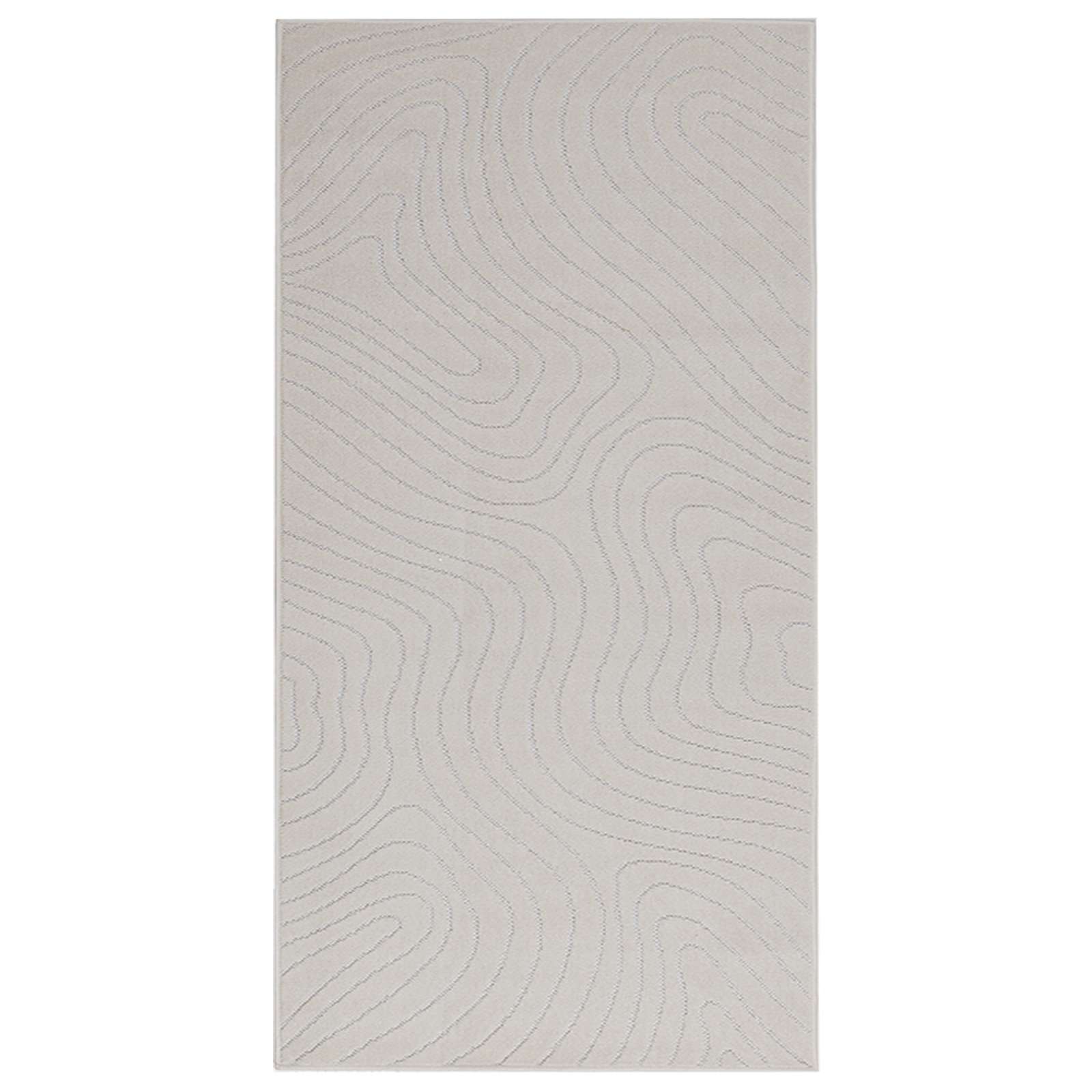 Vidaxl vloerkleden rechthoekig huarte crème 150 x 80 cm polyester