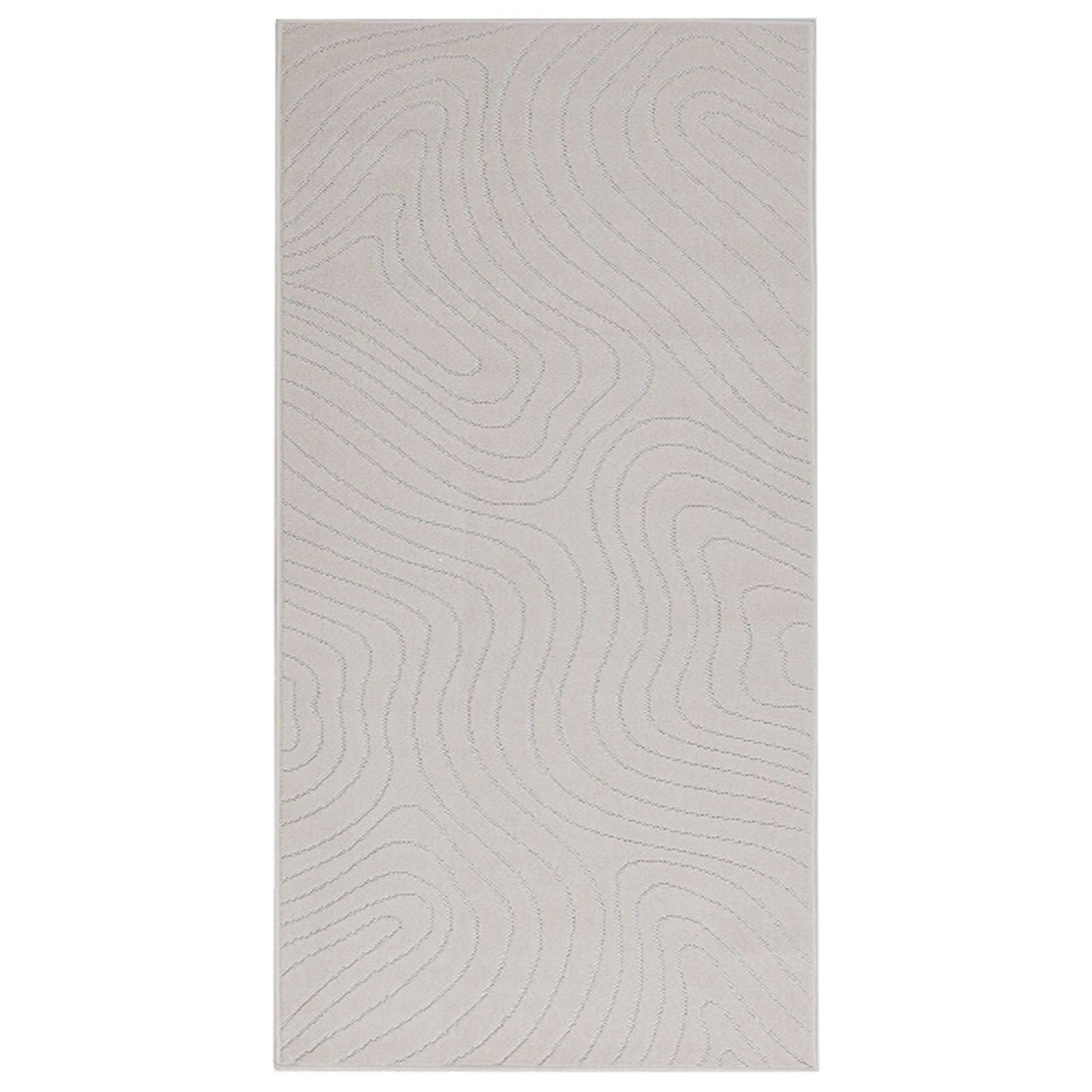 Vidaxl vloerkleden rechthoekig huarte crème 200 x 80 cm polyester