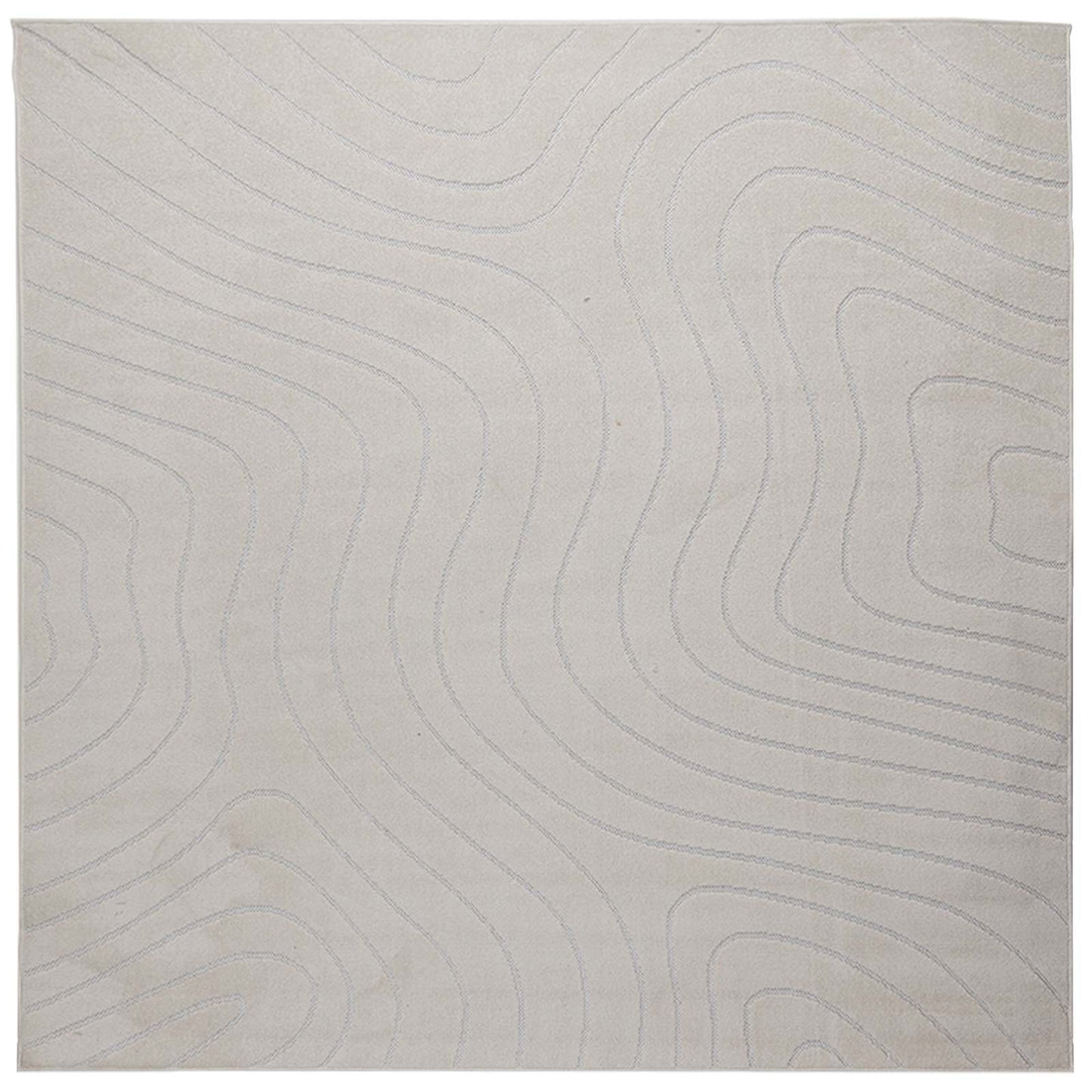 Vidaxl vloerkleden vierkant huarte crème 200 x 200 cm polyester