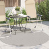 Vidaxl vloerkleden rond huarte crème ø 120 cm polyester