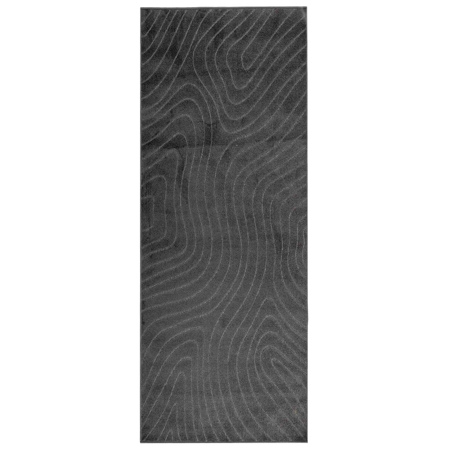 Vidaxl vloerkleden rechthoekig huarte antraciet 200 x 80 cm polyester