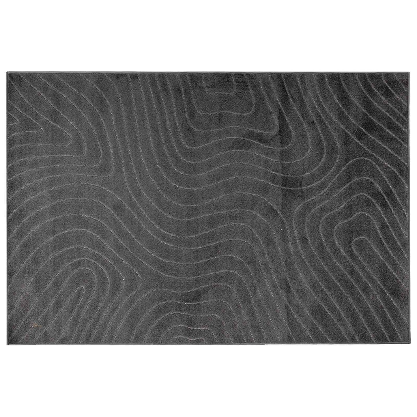 Vidaxl vloerkleden rechthoekig huarte antraciet 230 x 160 cm polyester