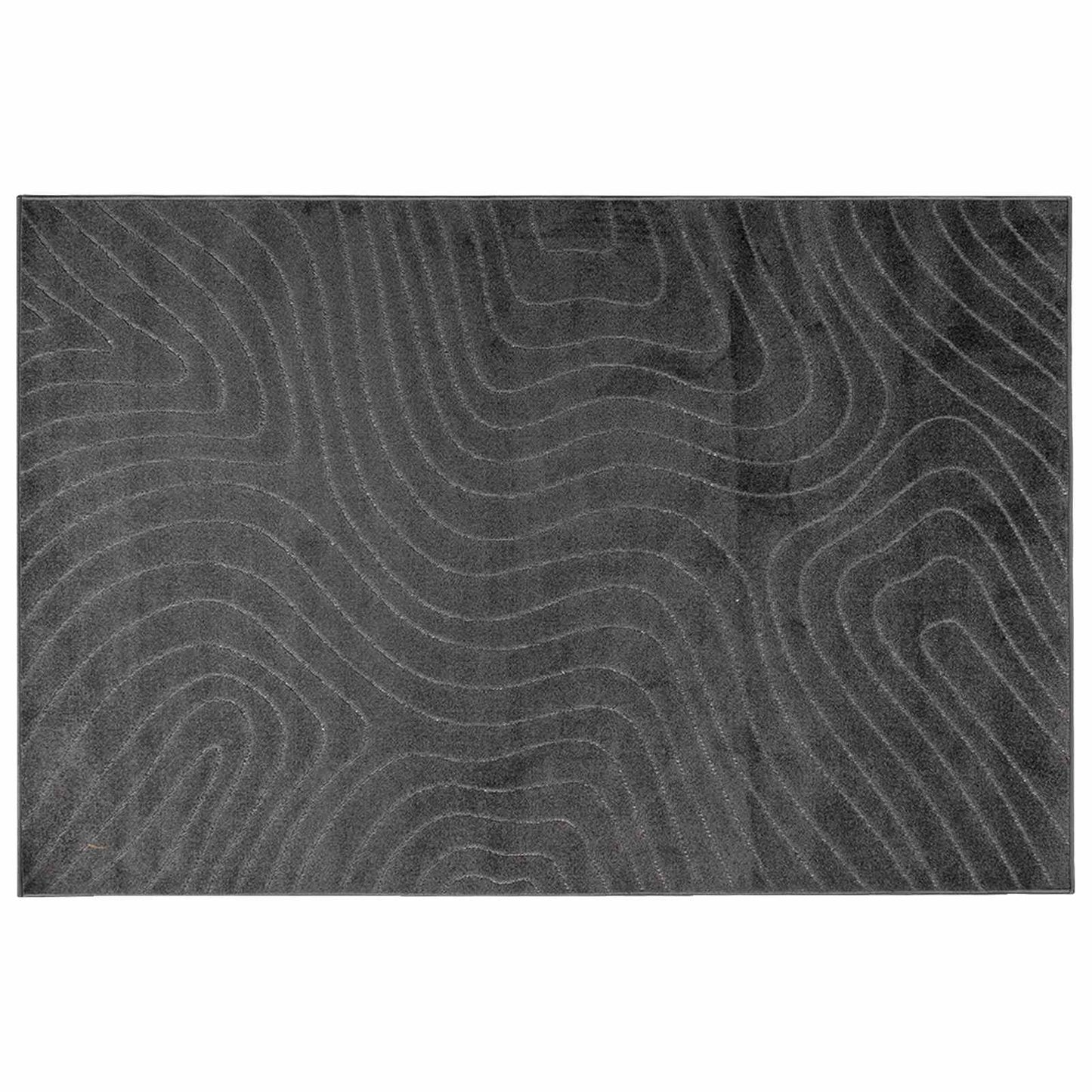 Vidaxl vloerkleden rechthoekig huarte antraciet 280 x 200 cm polyester