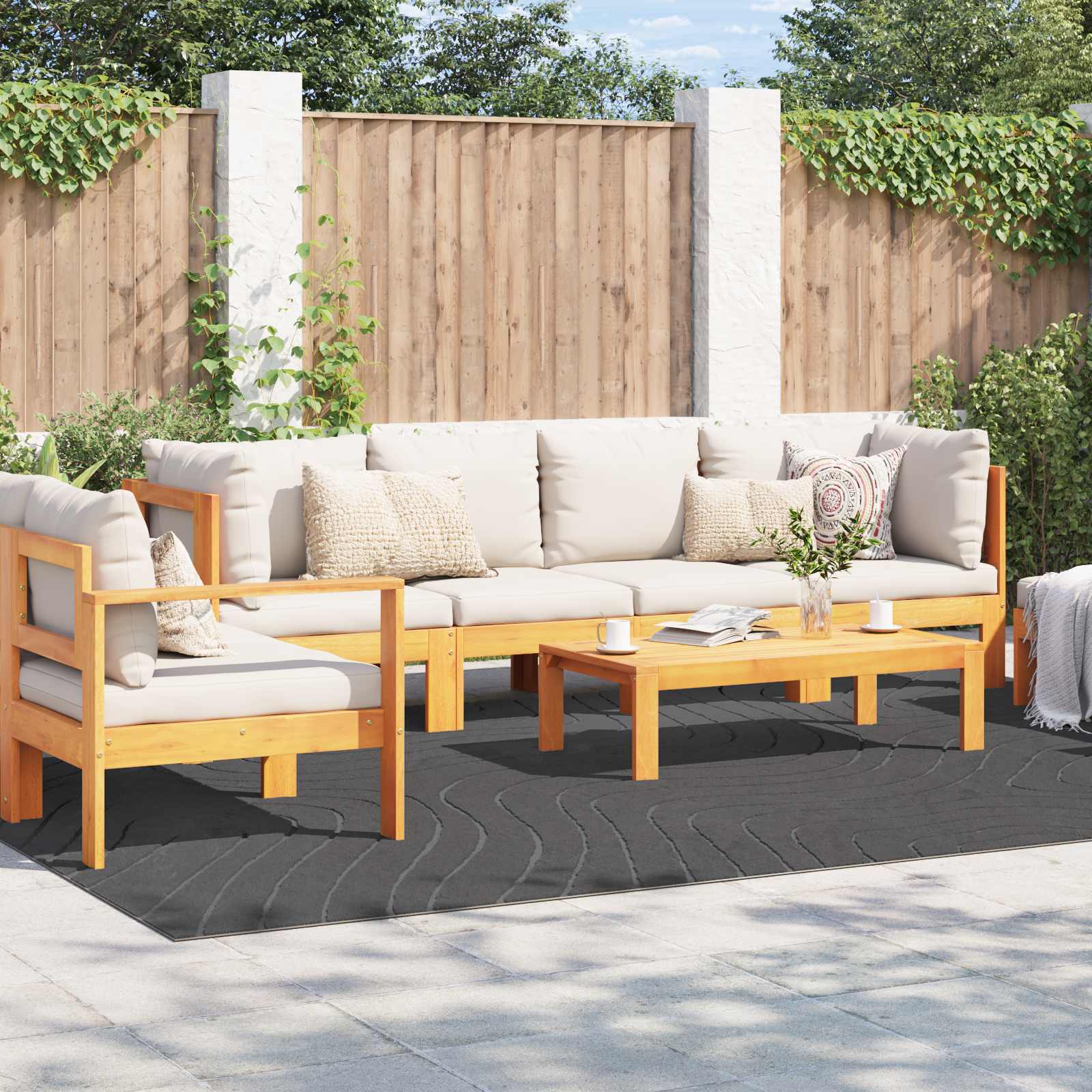 Tappeti VidaXL rettangolari huarte antracite 340 x 240 cm poliestere