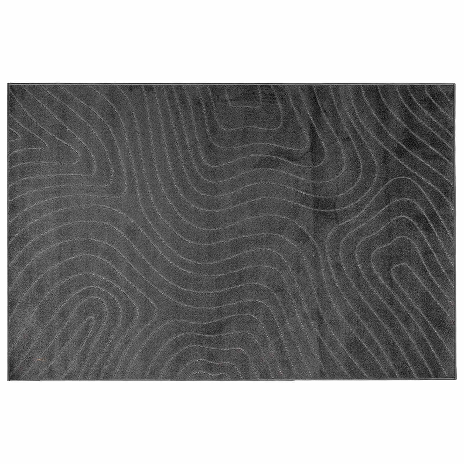 Tappeti VidaXL rettangolari huarte antracite 340 x 240 cm poliestere