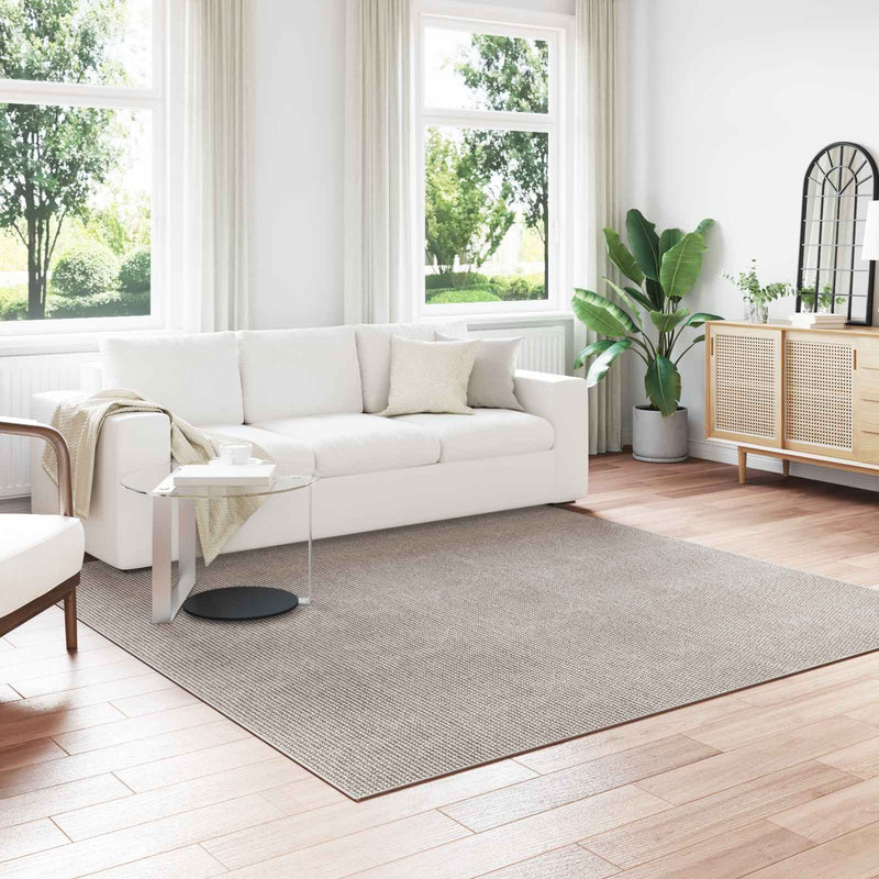 Vidaxl vloerkleden huarte crème en taupe 240 x 240 cm polyester